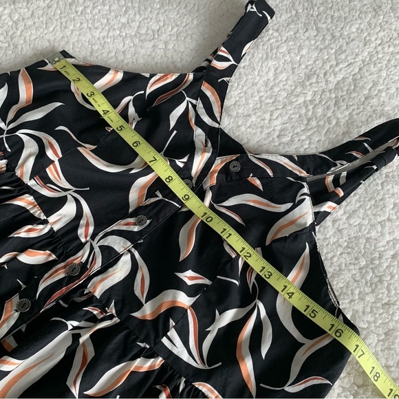 Anthropologie Hei-Hei Palma romper Womens Medium Cut out back Pockets Botanical - Picture 10 of 12